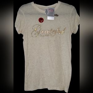 Cowgirl Tuff "Greatful" Tee Shirt, Size Small